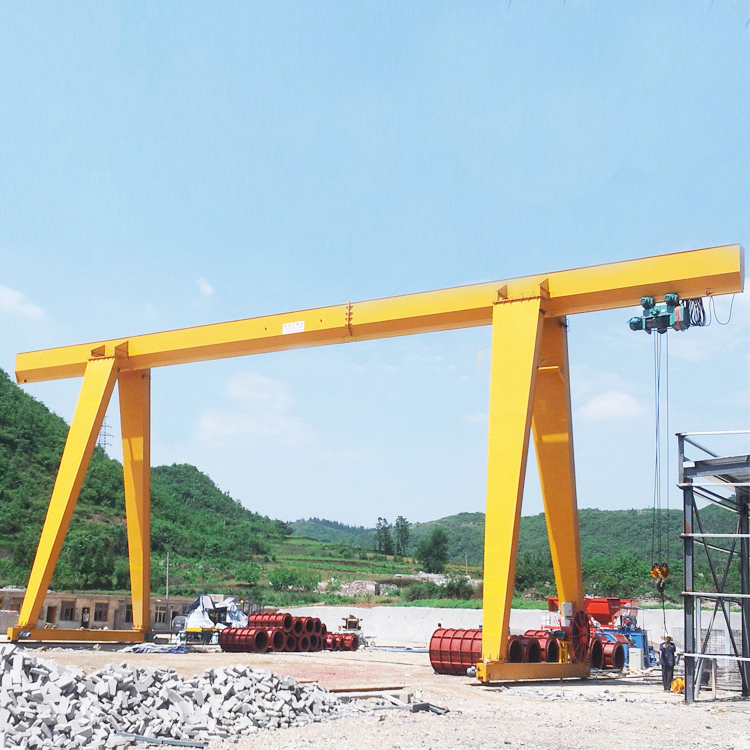 10 ton Single Beam Gantry Crane With Electric Wire Rope Hoist