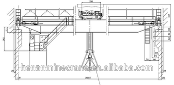 16 Ton Heavy Duty QZ Type Double Girder Overhead Crane With Heavy Grab Garbage Grab