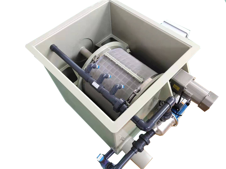 rotary drum filter solid liquid seperation chicken pig farm