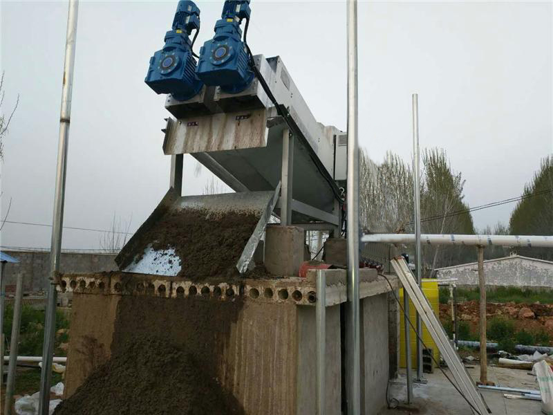 screw press sludge dewatering machine waste water treatment