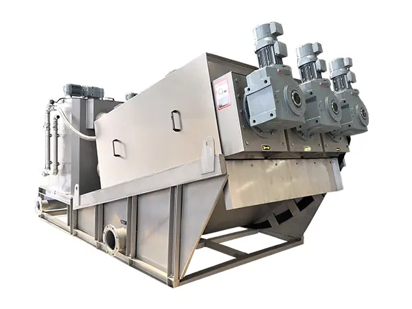 screw press sludge dewatering machine waste water treatment