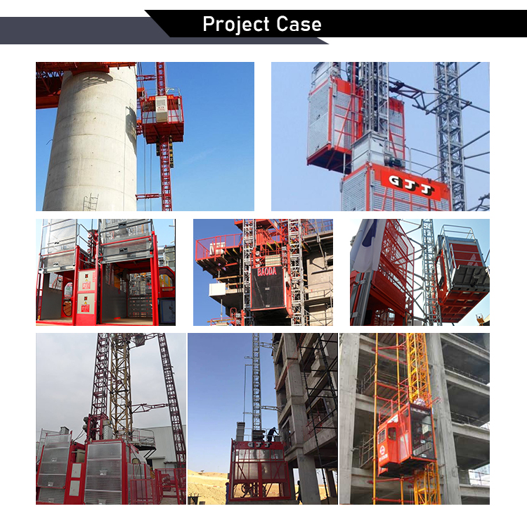 GJJ SingleDouble Cage SC270270 27t Passenger and material construction hoist