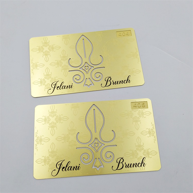 Custom metal business card printing metal membership card