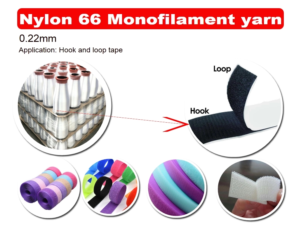 High Strength 022mm Nylon66 Monofilament Yarn for Magic Tape