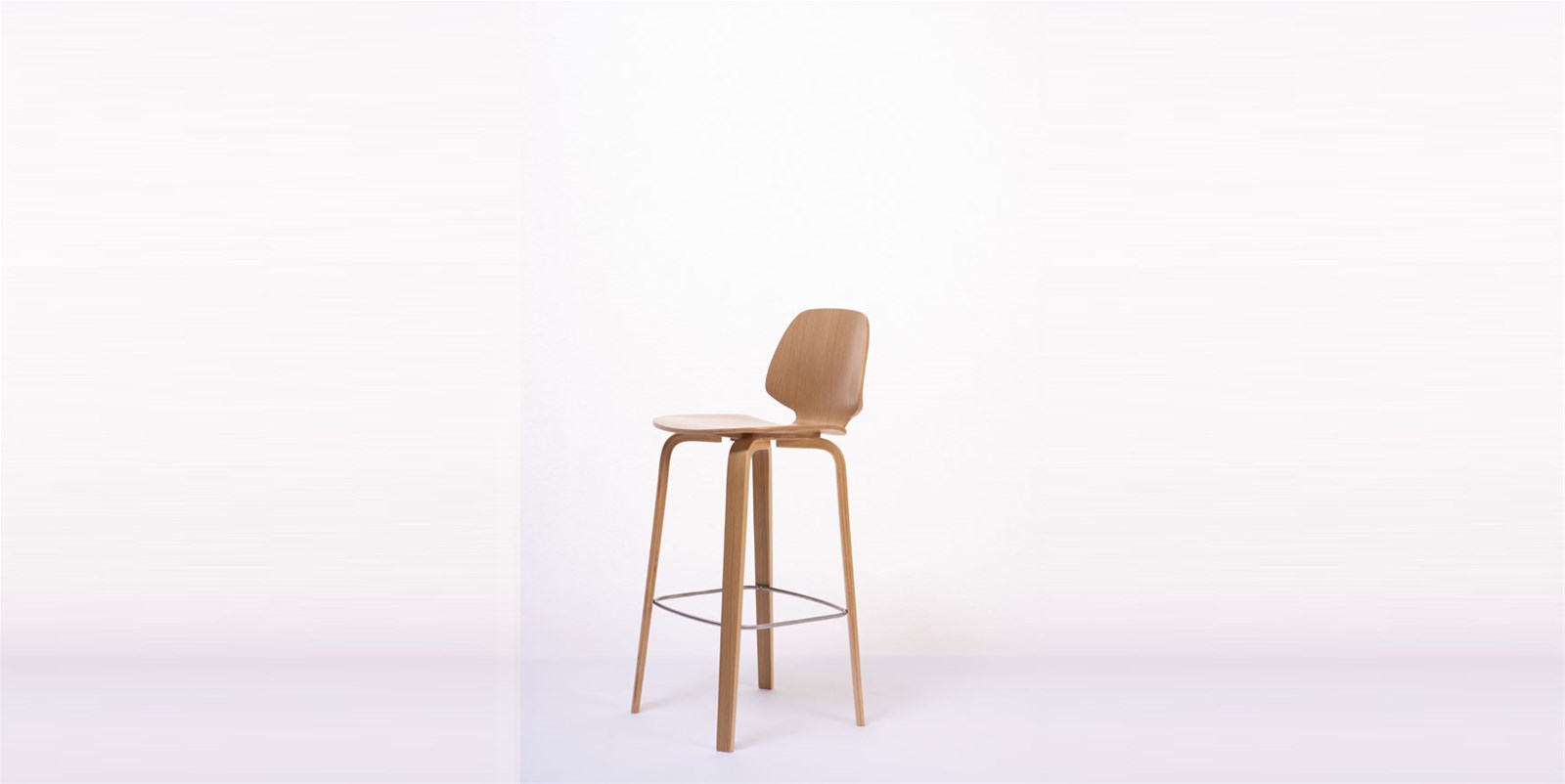 C2373 Bar Stool Modern Nordic Dining Stool Plywood Stool Bentwood Stool