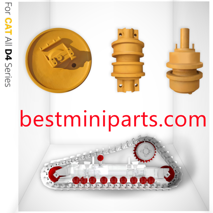 for Caterpillar D4 D4D D4H D4E Bulldozer Undercarriage Spare Parts Top Roller Idler Sprocket Bottom Roller Track Group