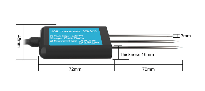 Soil moisture sensorplug and measurehigh precision