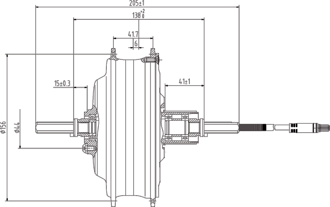 DGW22CDGW22SRear Drive MotorMTB