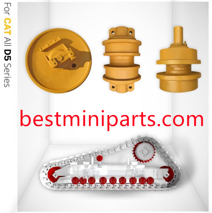 for Caterpillar D5B D5C D5G D5N Bulldozer Undercarriage Spare Parts Track Group Sprocket Idler Top Roller Track Roller