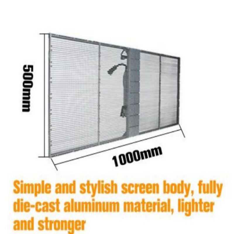 SoStron Outdoor Transparent Screen for Showroom Stage Show Mall Project