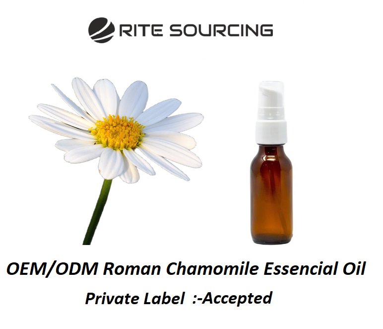 Roman Chamomile Essential Oil smooth and shining skin OEM and ODM Beauty Product s