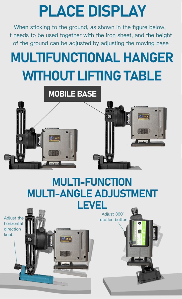 12 Lines 3D Green Laser Level 360 Self Leveling Super Powerful Green Beam Horizontal and Vertical Cr