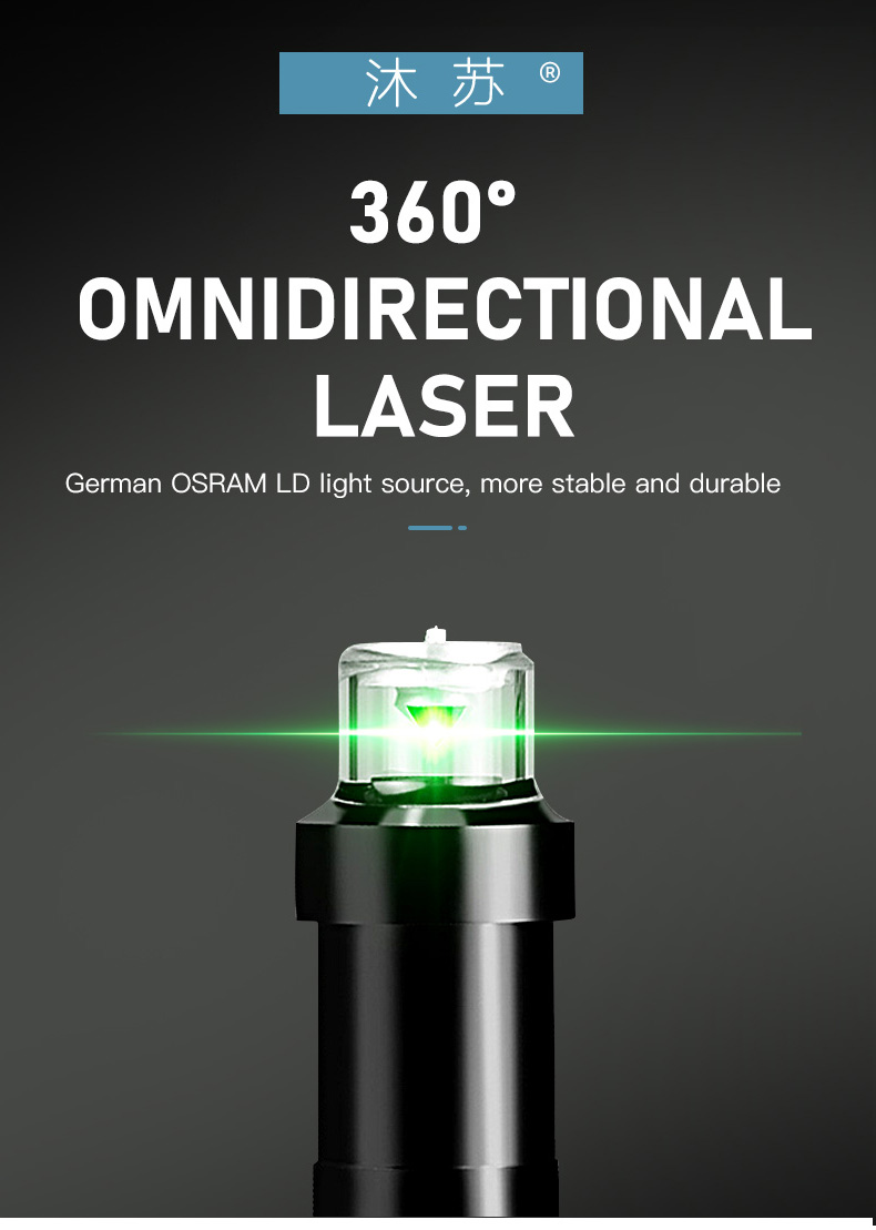 12 Lines 3D Green Laser Level 360 Self Leveling Super Powerful Green Beam Horizontal and Vertical Cr