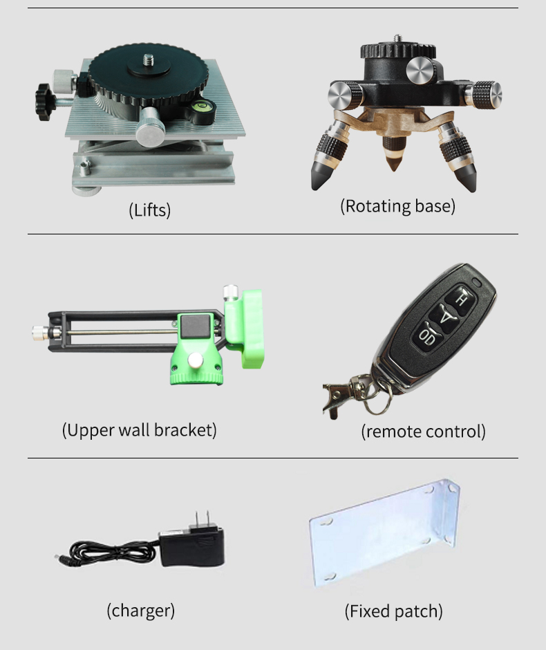 MUSU 360 Self Leveling Green Laser Level 3D Engineering Grade Super Brightness 812 Lines with Stron