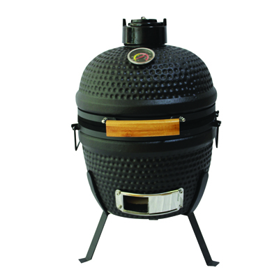 factory direct hot sale mini portable camping tabletop ceramic barbecue grill green egg shaped BBQ grill