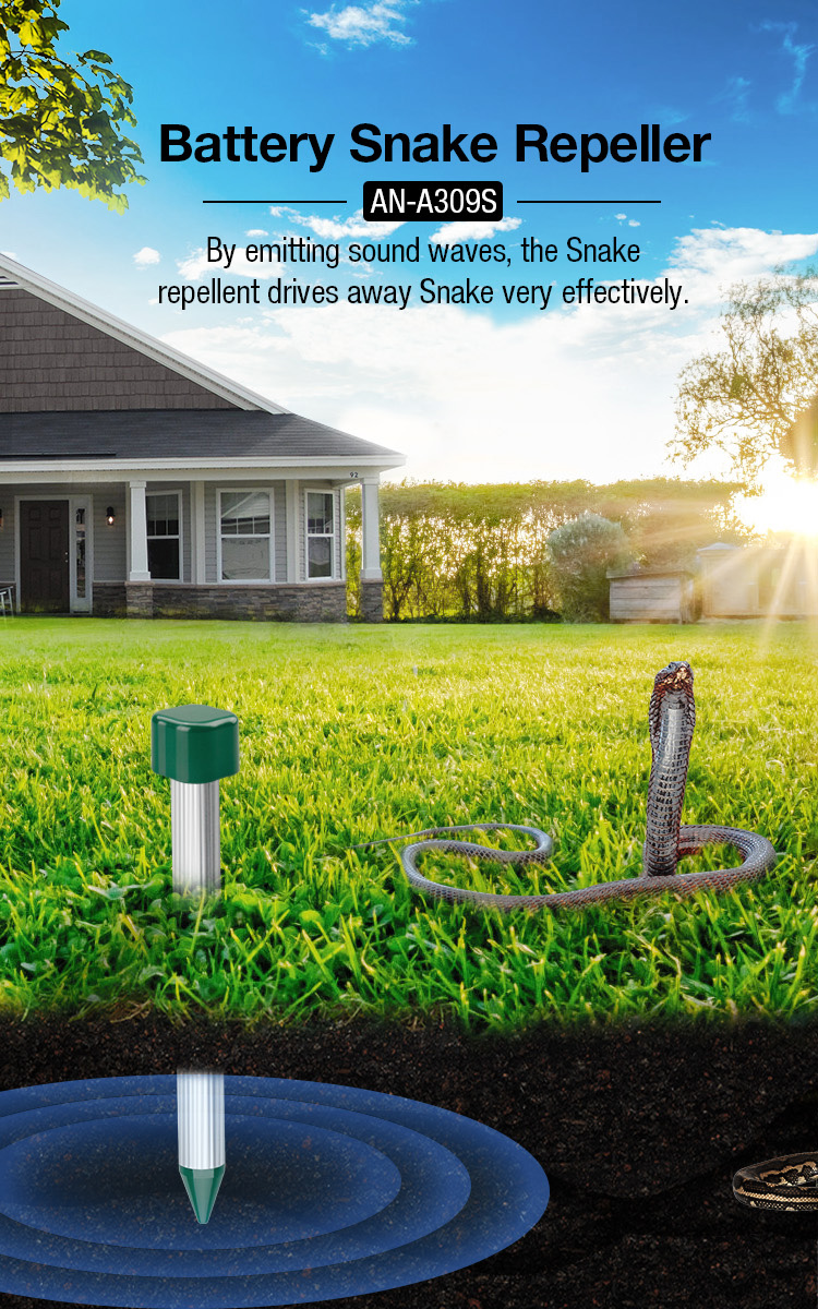 High Effective Garden Battery Sonic Snake Repller