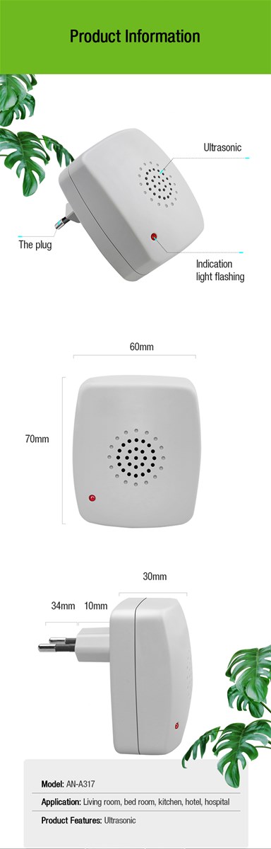 High Effective Indoor Ultrasonic and Electronic Mouse Repeller