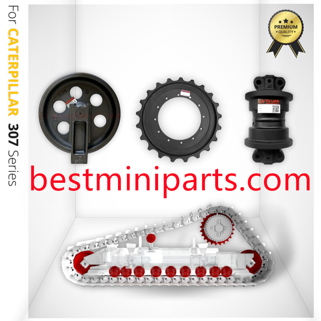 For Caterpillar 307 307B 307C 307D 3075 Excavator Undercarriage Parts Sprocket Idler Top Roller Bottom Roller Track