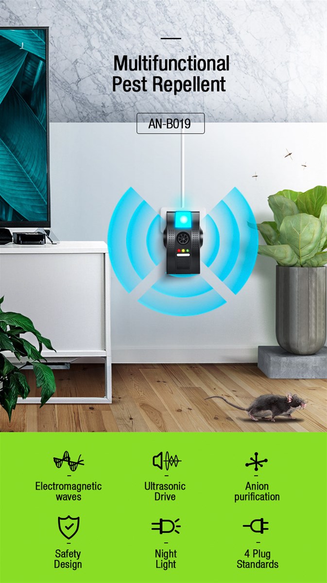Indoor Multifunctional Ultraonic Mouse Pest Repeller