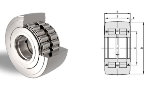 NNTR50X130X652ZL Track Rollers Yoke Type