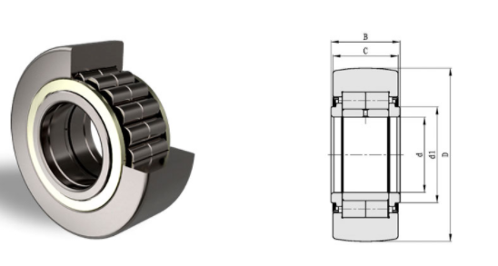 Yoke type track roller bearing NUTR40 NUTR50 NUTR4090