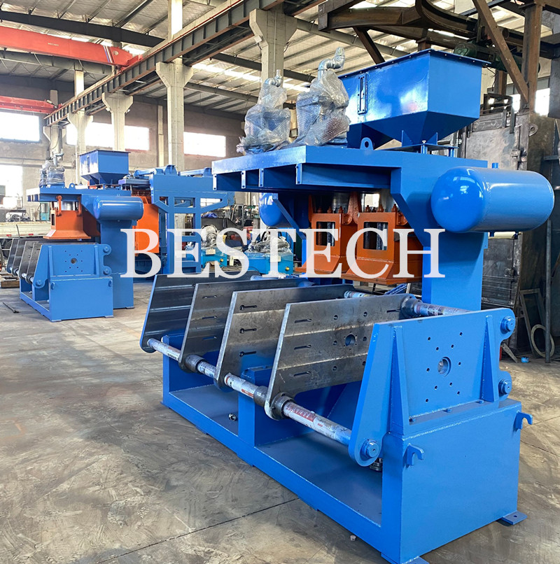 Heating type resins sand core shooting machine