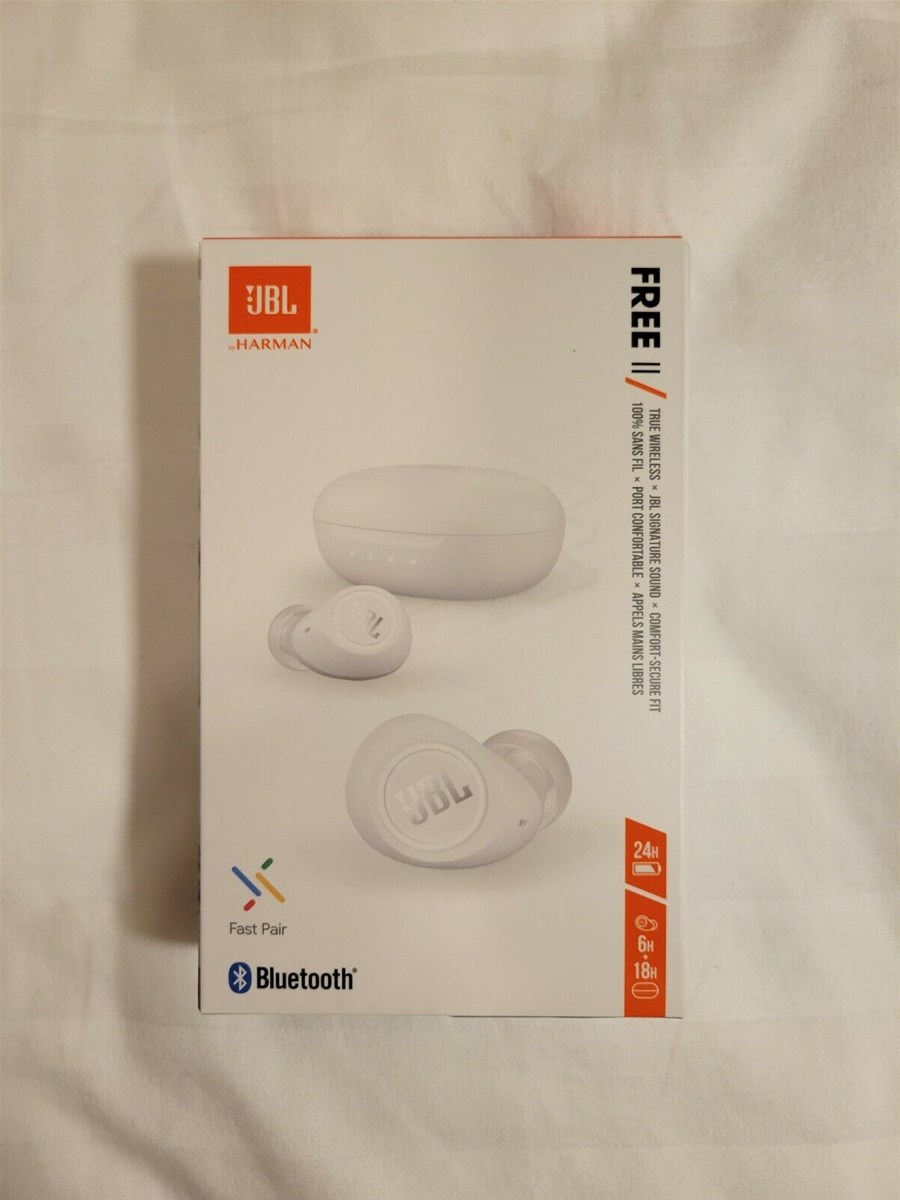 JBL Free II True Wireless InEar Headphones White