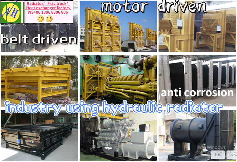 generator radiator remote heat exchange and fracturing truck hydrualic radiator factory