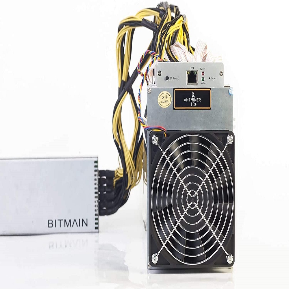 AntMiner L3 504MHs 16WMH ASIC Litecoin Miner With Power Supply Included