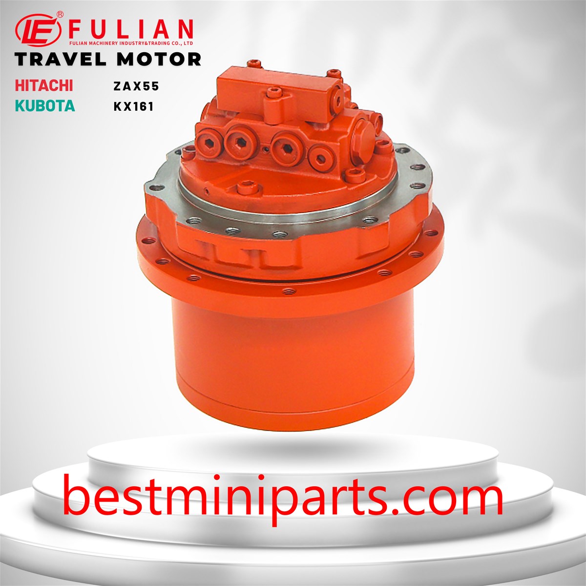 Excavator undercarriage parts MAG33VP550 MAG33VP650 final drive travel motor for Hitachi Kubota Liugong LOVOL