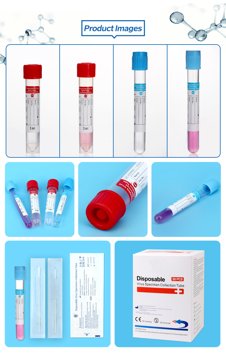 VTM transport medium Disposable Virus Sampling Tube