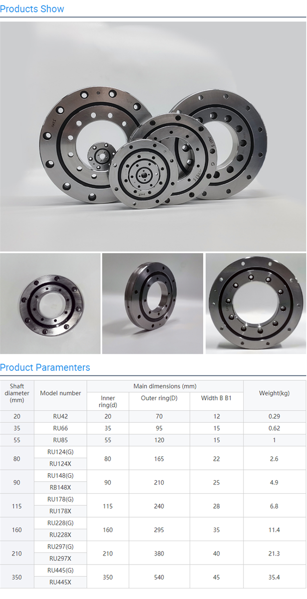 Turntable Slewing Crossed Roller Bearings