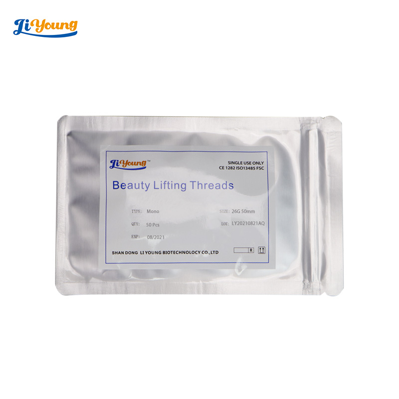 Hot selling medical NonSurgical Absorbable 29G 50mm face eyebrow lifting mono pdo thread
