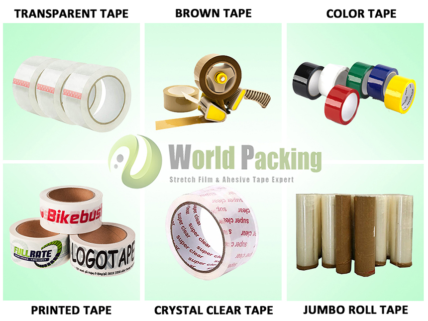 Office Yellowish BOPP Stationery Tape