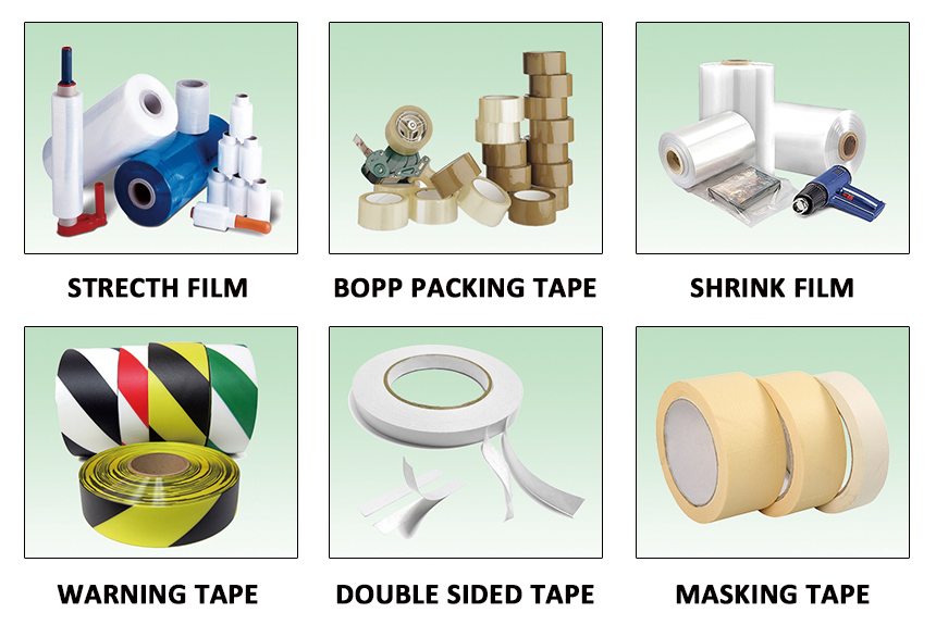 Office Yellowish BOPP Stationery Tape