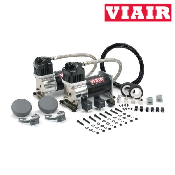 Viair 280C Dual Performance Value Pack Black and Silver Twin Air Compressors 12V 150 PSI for Special Vehicle