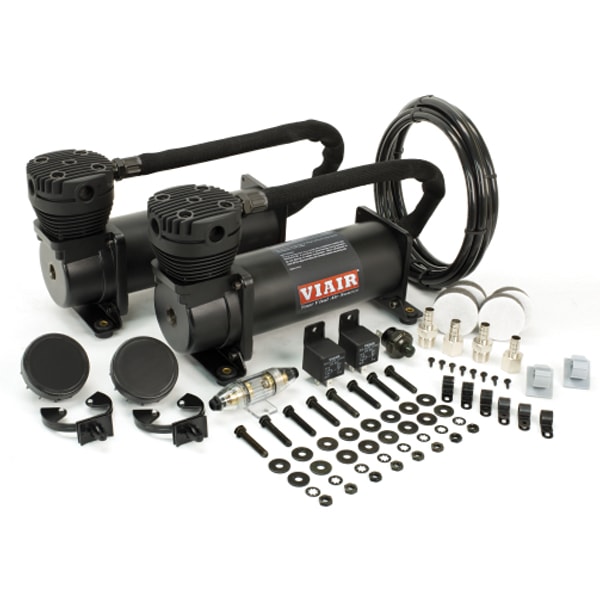 Viair 480C Stealth Black Fast Filling Dual Pack 12 Volt Air Compressor Kit 200PSI Air Ride