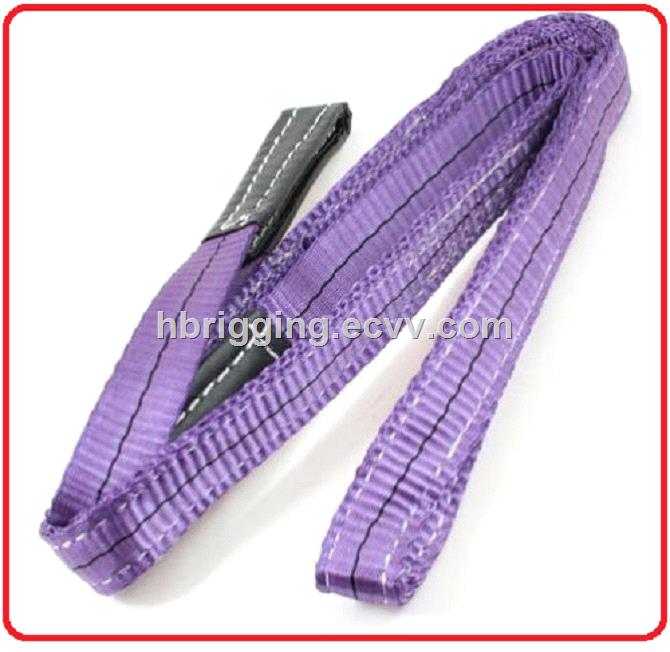 Polyester webbing sling lifting flat woven hoisting belt