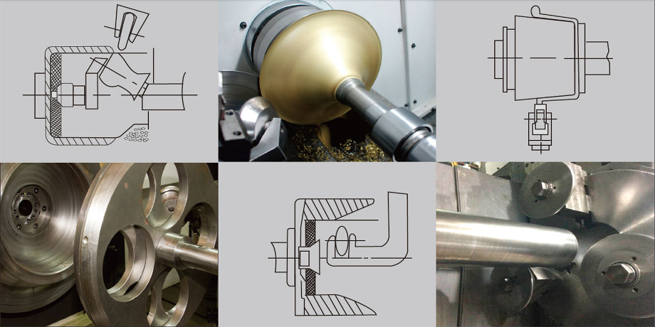 Round sheet parts rotary processing lampshade light shieldround parts processing copper cover