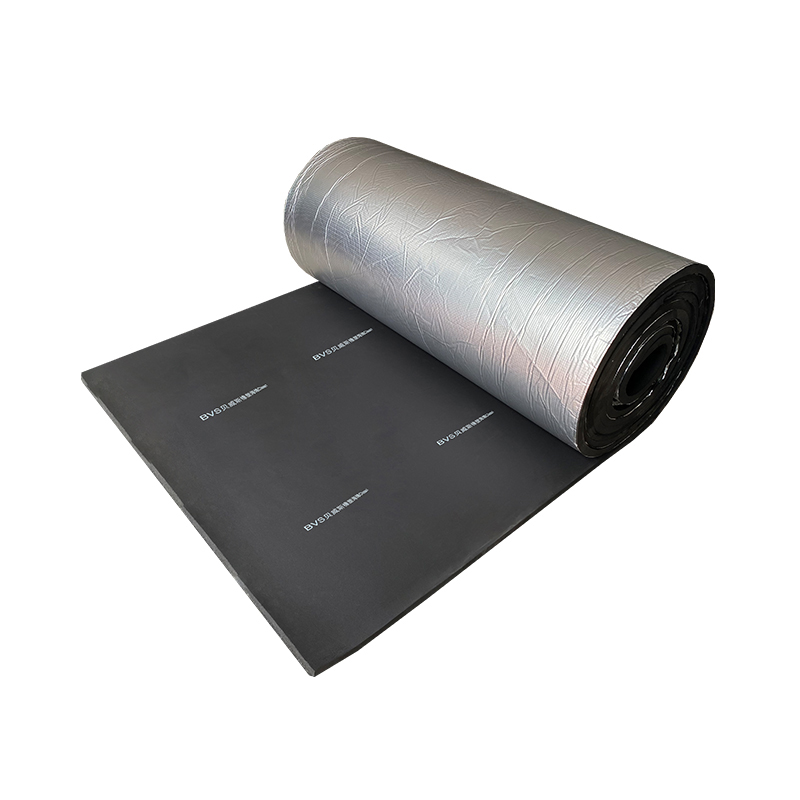 BVS EPDM Foam Rubber Roll with FSK Foil Faced MultiFunction Soundproof Rubber Sheet DIY Foam Sheet Black