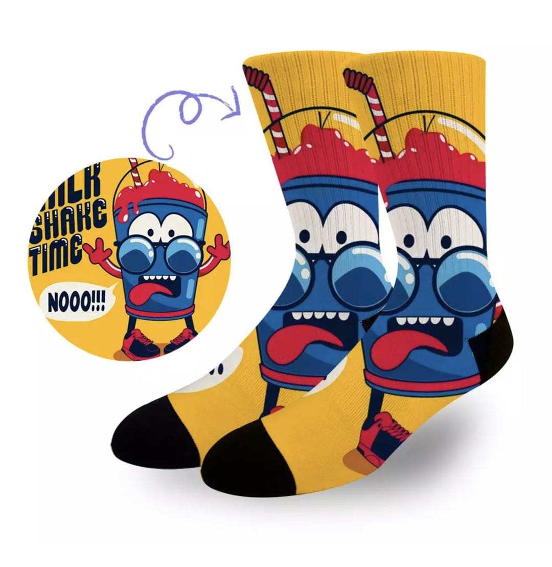 Low MOQ cotton men custom socks with logo