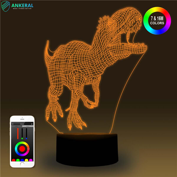 Dinosaur 3D LED Night Light APP Control 3D LED Night Lamp