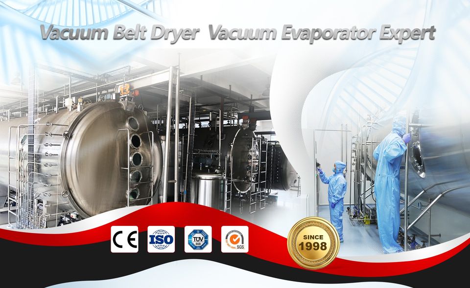 Pharmaceutical Botanical herbal extracts low temperature belt dryer factory