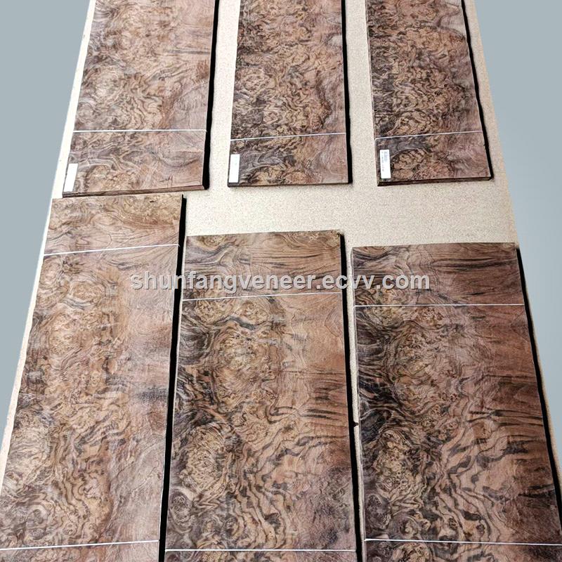 Walnut Burl Wood Veneer American Walnut Burl Veneer from Shunfang Veneer