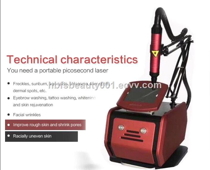 portable peak Picosecond laser 755nm 1064nm 532nm 1320nm laser tattoo remover