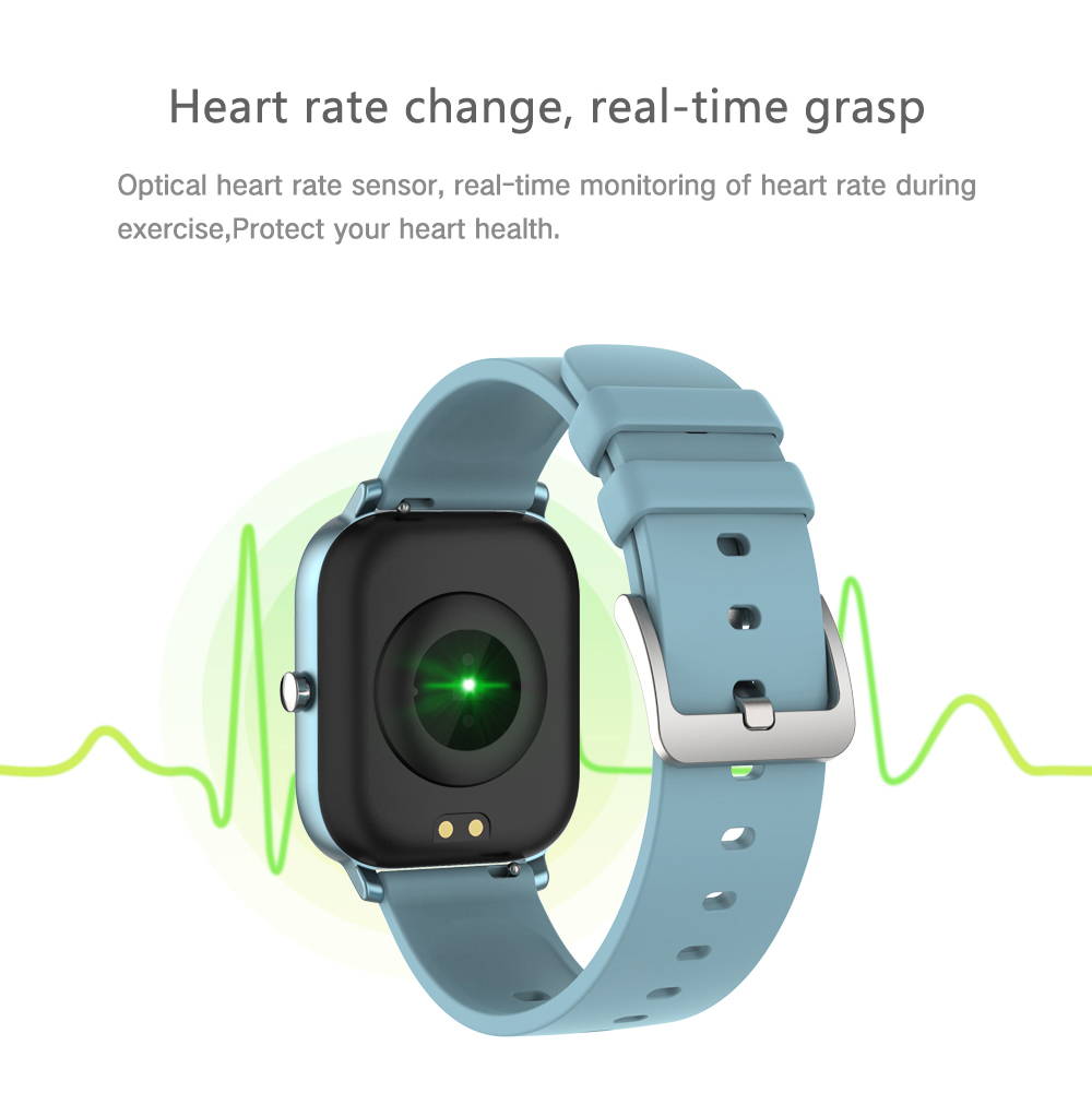 2021 Hot Sale 14 Inch TFT Color Screen 240240 Fitness Tracker Blood Pressure Women P8 Smart Watch