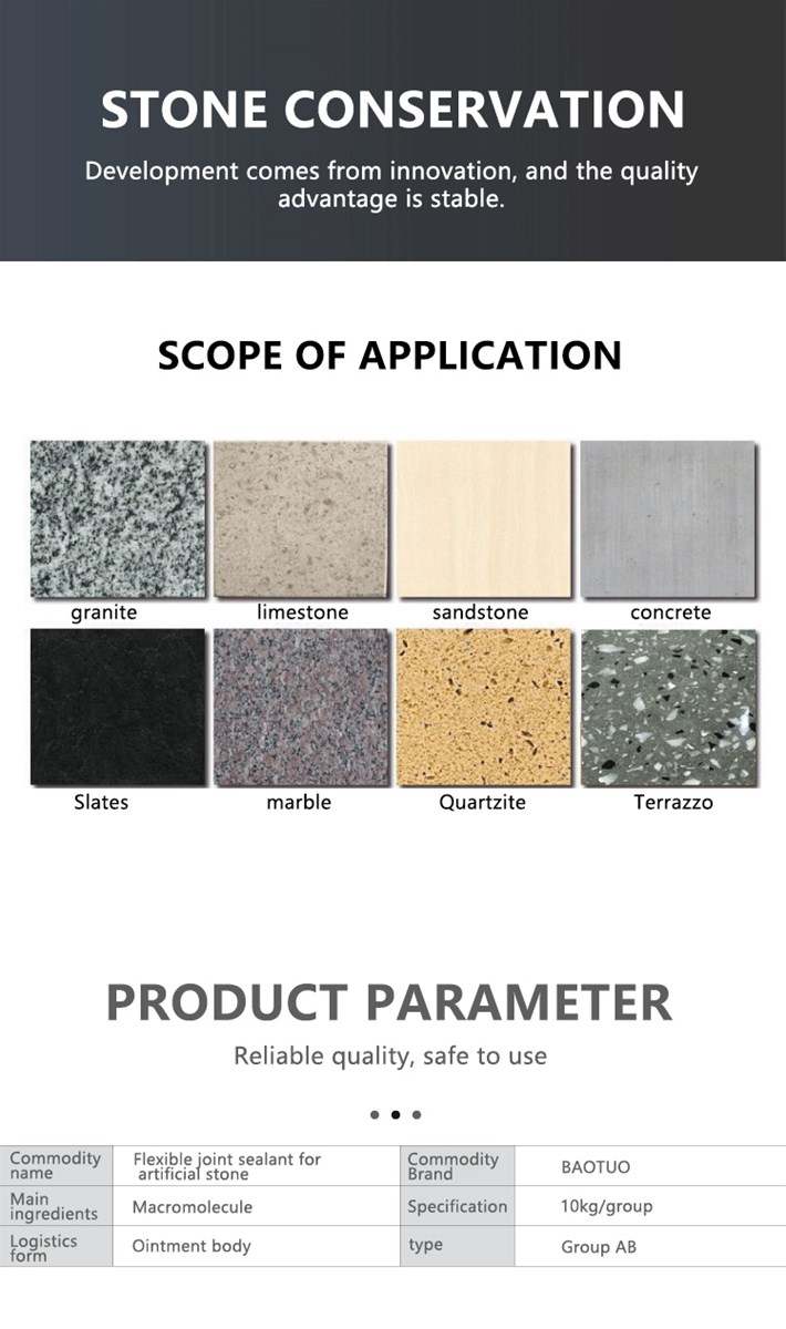 Special flexible adhesive for artificial stone