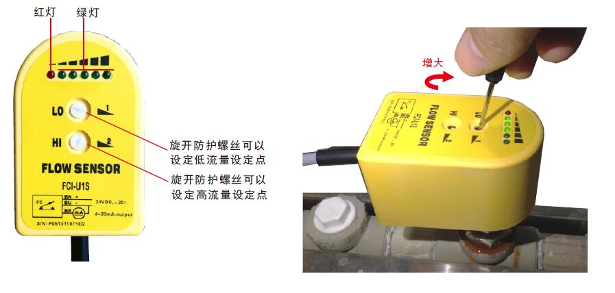 Cheap price liquid flow switch 420mA