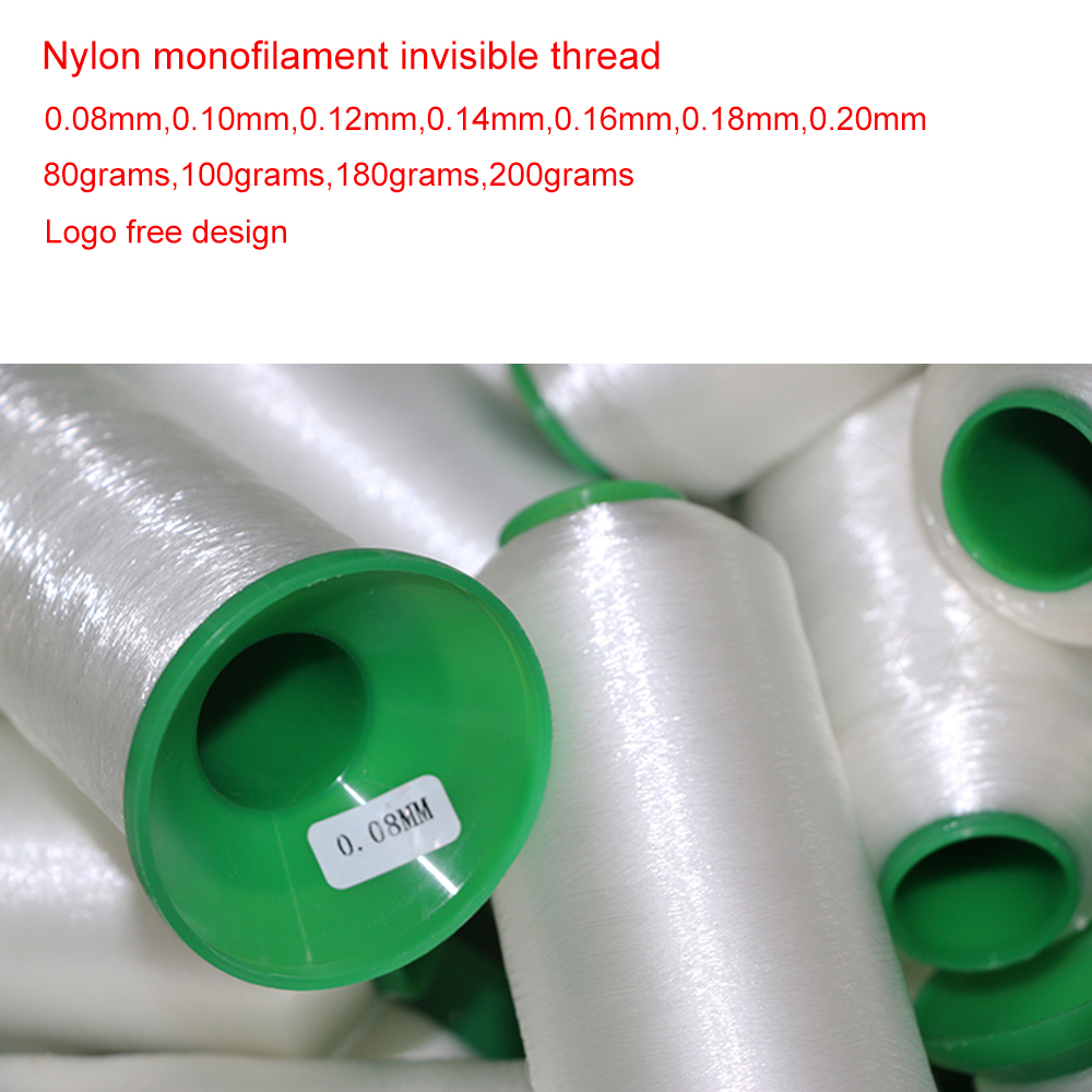 Factory Sale 100 Nylon 66 Transparent 180g Monofilament Sewing Thread for Embroidery