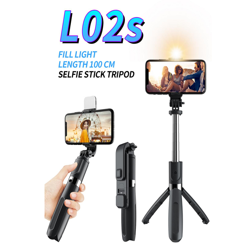 L02s Fill Light Bluetooth Tripod Selfie Stick1024mm